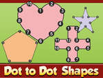 Dot to Dot Shapes Kinder Bildung Spiel