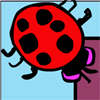 Kwaad Lady Bug Pong spel