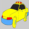 Fast police car coloring game