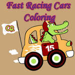 Colorear coches de carreras rápidas juego