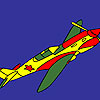 Volando para colorear jet juego