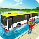 Плаваща вода автобус състезателна игра 3d