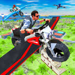 Moto voladora simulador real juego