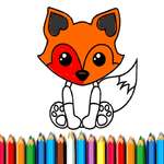 Fox carte de colorat joc