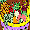 Fruits in a basket coloring game