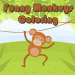 Funny Monkeys colorat joc