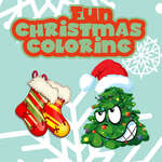 Szórakoztató karácsonyi színezés játék