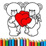 Happy Valentines Day Coloring game