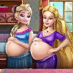 Щастливи принцеси бременни Bffs игра