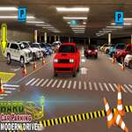 Estacionamiento de coches duros Juego de conducción moderna en 3D