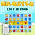 Hamster verdwaald in voedsel spel