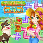 Gelukkige boerderij maken waterleidingen spel