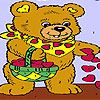 Coeurs et ours à colorier jeu