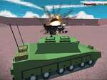 Vrtuľník a tank battle púštna búrka multiplayer hra