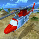 Simulateur de vol de sauvetage par hélicoptère 3D jeu