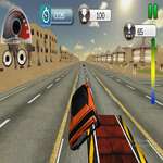Simulazione di stunt car sulla rampa autostradale gioco