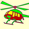 Hot helicopter coloring game