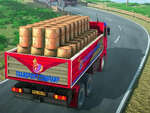 Entrega de carga de conductor de camión indio juego