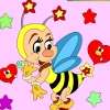 Kinder, die kleine Biene Färbung Spiel