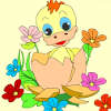Kids coloring Duckling game