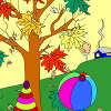 Kinder Färbung Herbst 2 Spiel