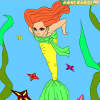 Kinder Färbung schöne Meerjungfrau Spiel