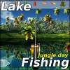 Езеро за риболов джунглата ден игра