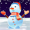 Lovely Snowman Dressup game