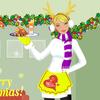 Lovely Waitress in Christmas Eve Party game