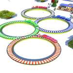 Lowpolly vonat racing játék
