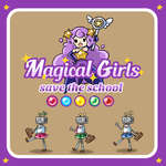 Magical girl Save the school game