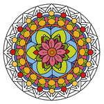 Libro para colorear Mandala juego