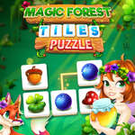 Mágikus erdő csempe puzzle játék