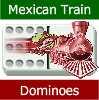 Mexicaanse trein dominostenen spel