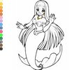 Sirène à colorier jeu