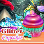 Cupcakes de sirena glitter juego