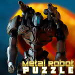 Metall-Roboter-Puzzle Spiel