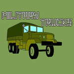 Katonai teherautók színezés játék