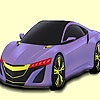 Modern hot rod-autó színező játék
