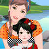 Mother and child make over game