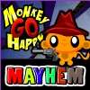 Affen gehen glücklich Mayhem Spiel