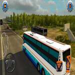 Moderno juego de simulador de conducción de autobuses urbanos