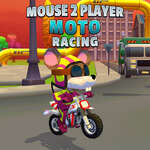 Ratón 2 jugadores Moto Racing juego