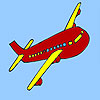 Természet repülőgép színező játék