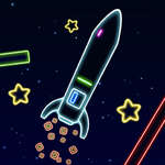 Neon raket spel