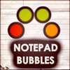 Notepad Bubbles game