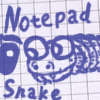Notepad Snake game