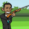 Обама Скийт стрелба игра
