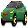 Olaj zöld autó színező játék