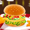 Perfekte selbstgemachte Hamburger Spiel